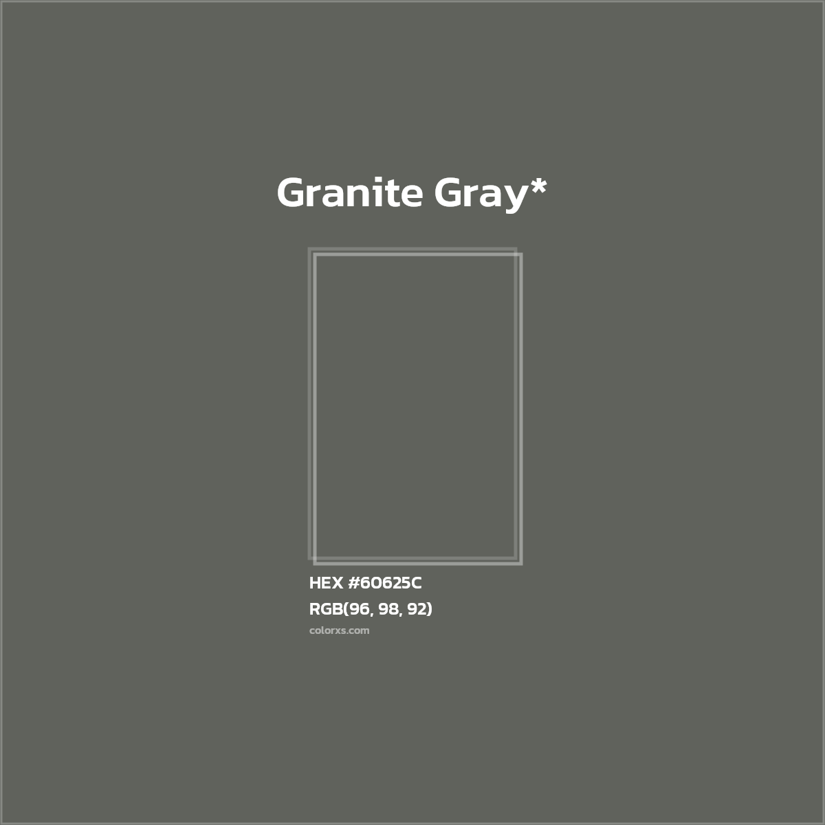 HEX #60625C Color Name, Color Code, Palettes, Similar Paints, Images