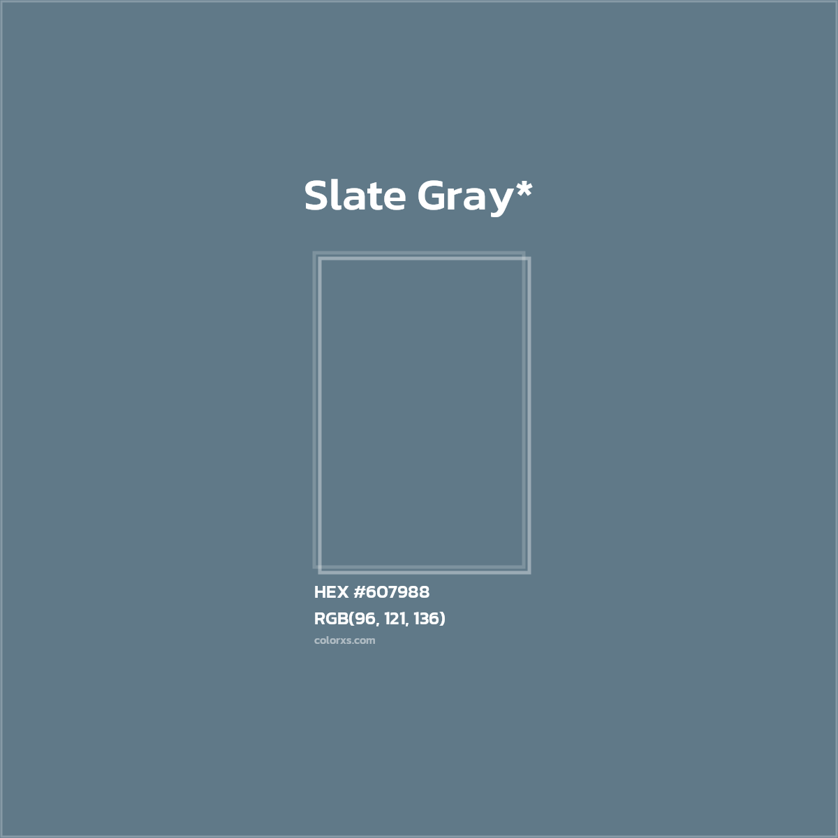 HEX #607988 Color Name, Color Code, Palettes, Similar Paints, Images
