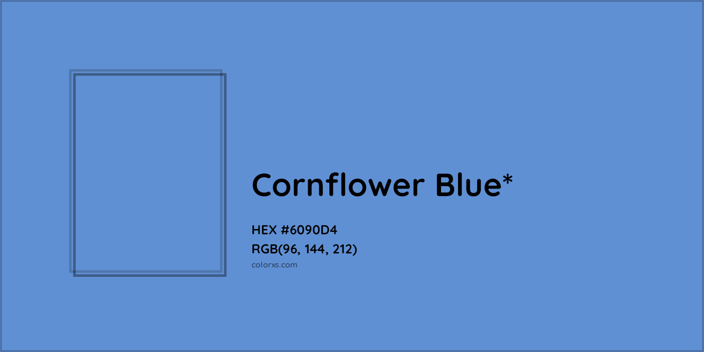HEX #6090D4 Color Name, Color Code, Palettes, Similar Paints, Images