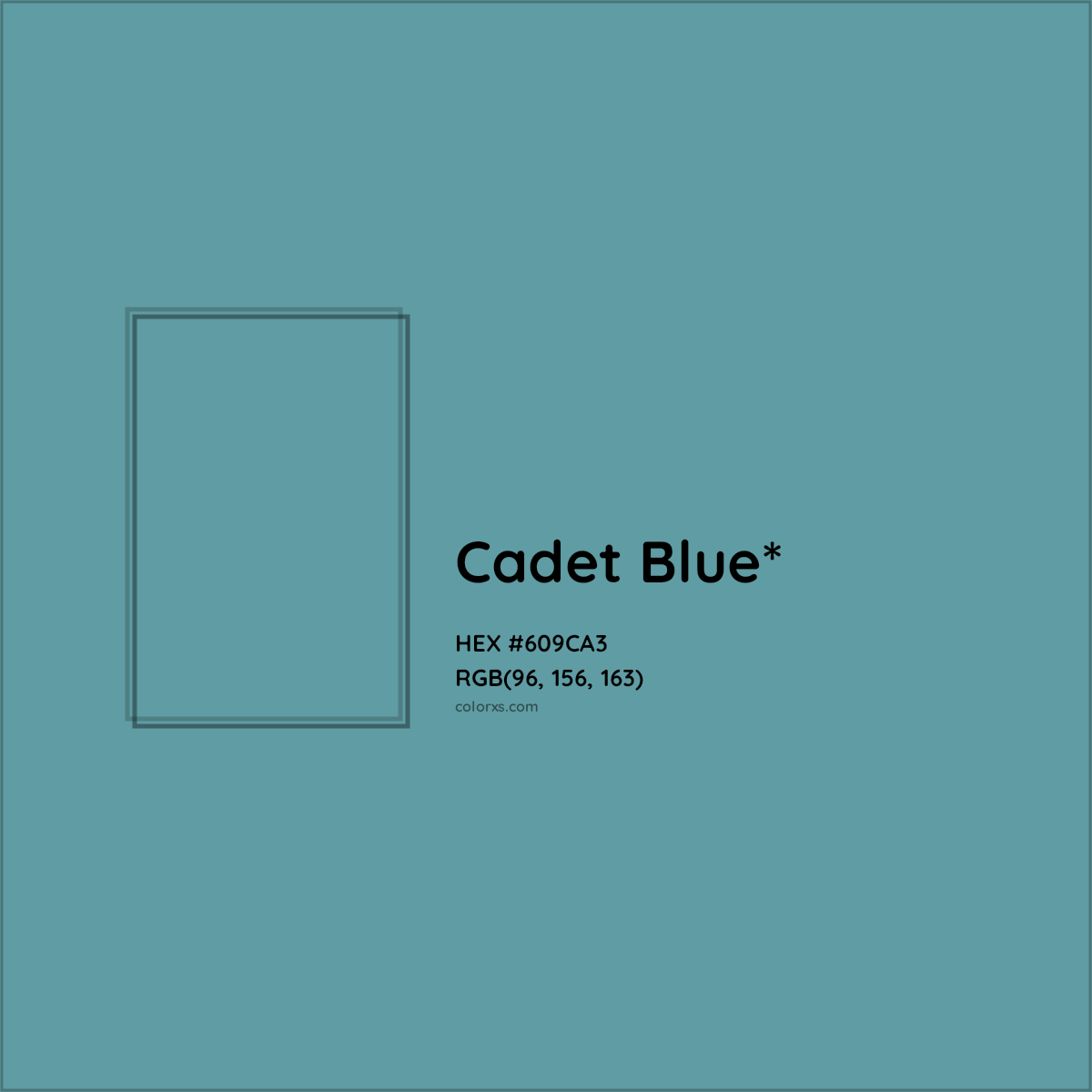 HEX #609CA3 Color Name, Color Code, Palettes, Similar Paints, Images