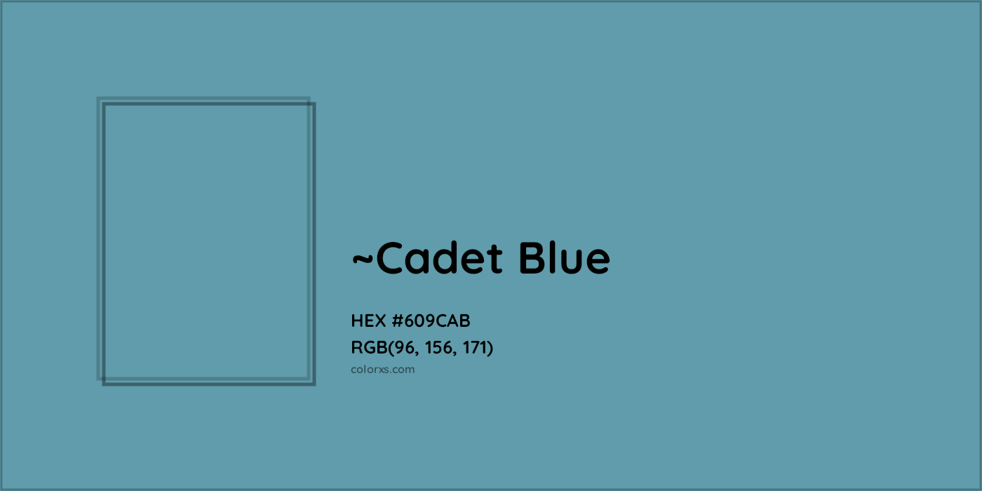HEX #609CAB Color Name, Color Code, Palettes, Similar Paints, Images