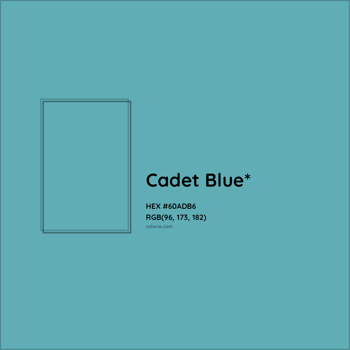 HEX #60ADB6 Color Name, Color Code, Palettes, Similar Paints, Images
