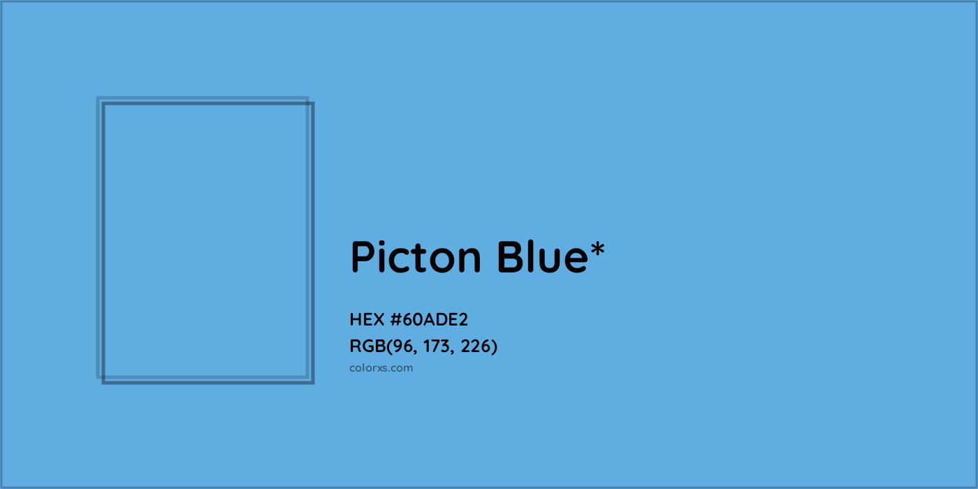 HEX #60ADE2 Color Name, Color Code, Palettes, Similar Paints, Images