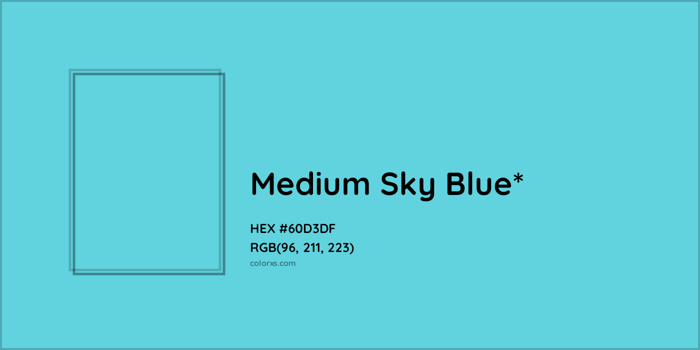 HEX #60D3DF Color Name, Color Code, Palettes, Similar Paints, Images