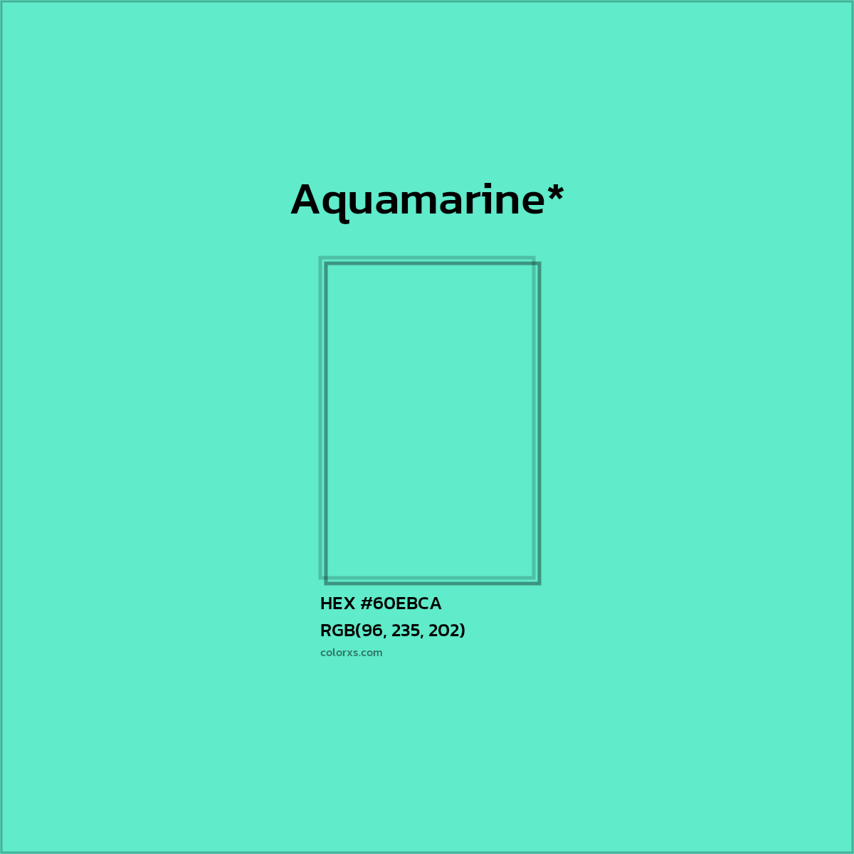 HEX #60EBCA Color Name, Color Code, Palettes, Similar Paints, Images