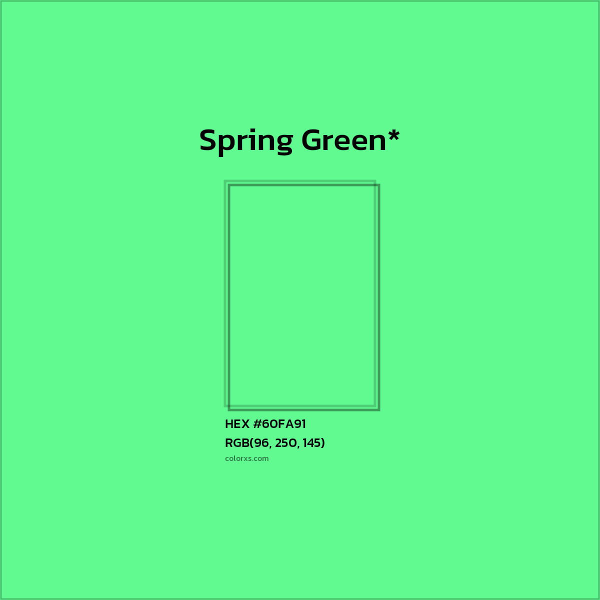 HEX #60FA91 Color Name, Color Code, Palettes, Similar Paints, Images