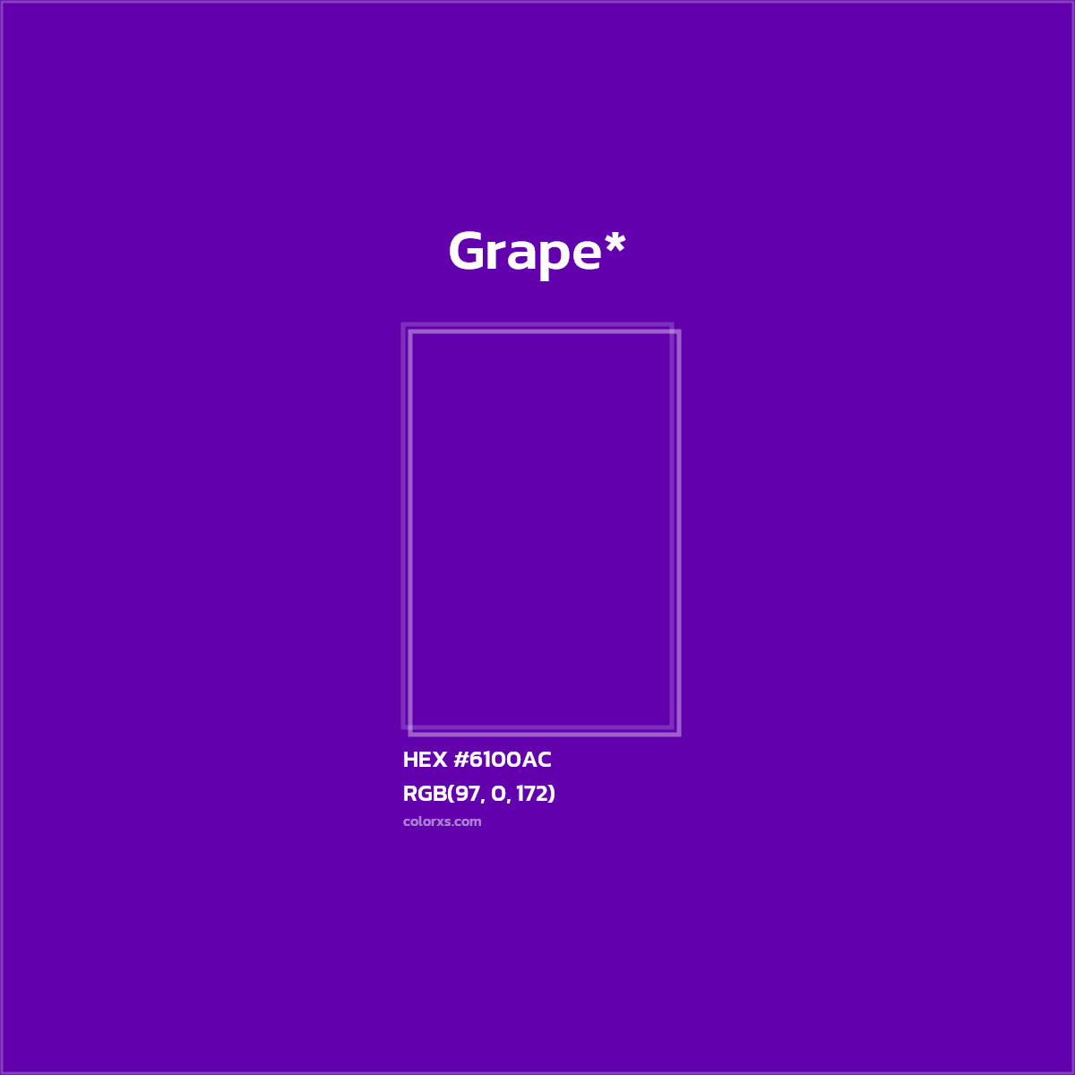 HEX #6100AC Color Name, Color Code, Palettes, Similar Paints, Images