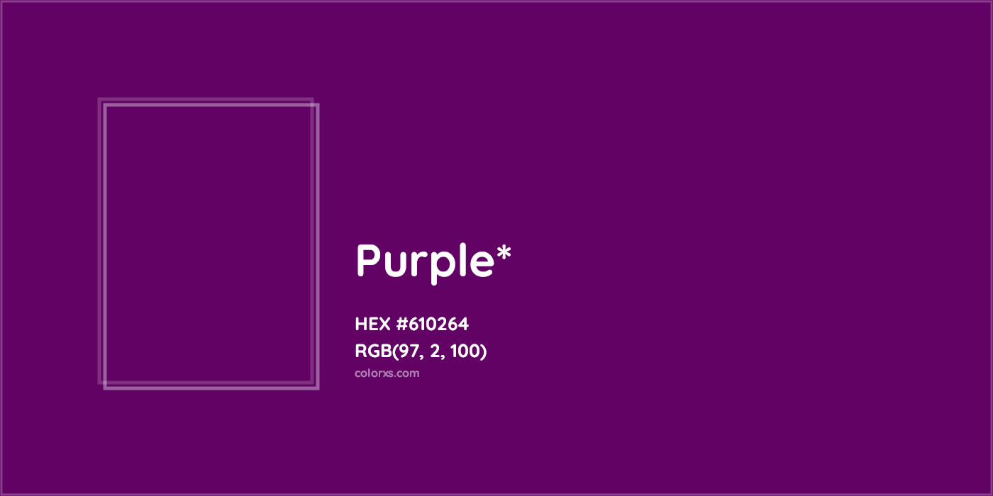 HEX #610264 Color Name, Color Code, Palettes, Similar Paints, Images