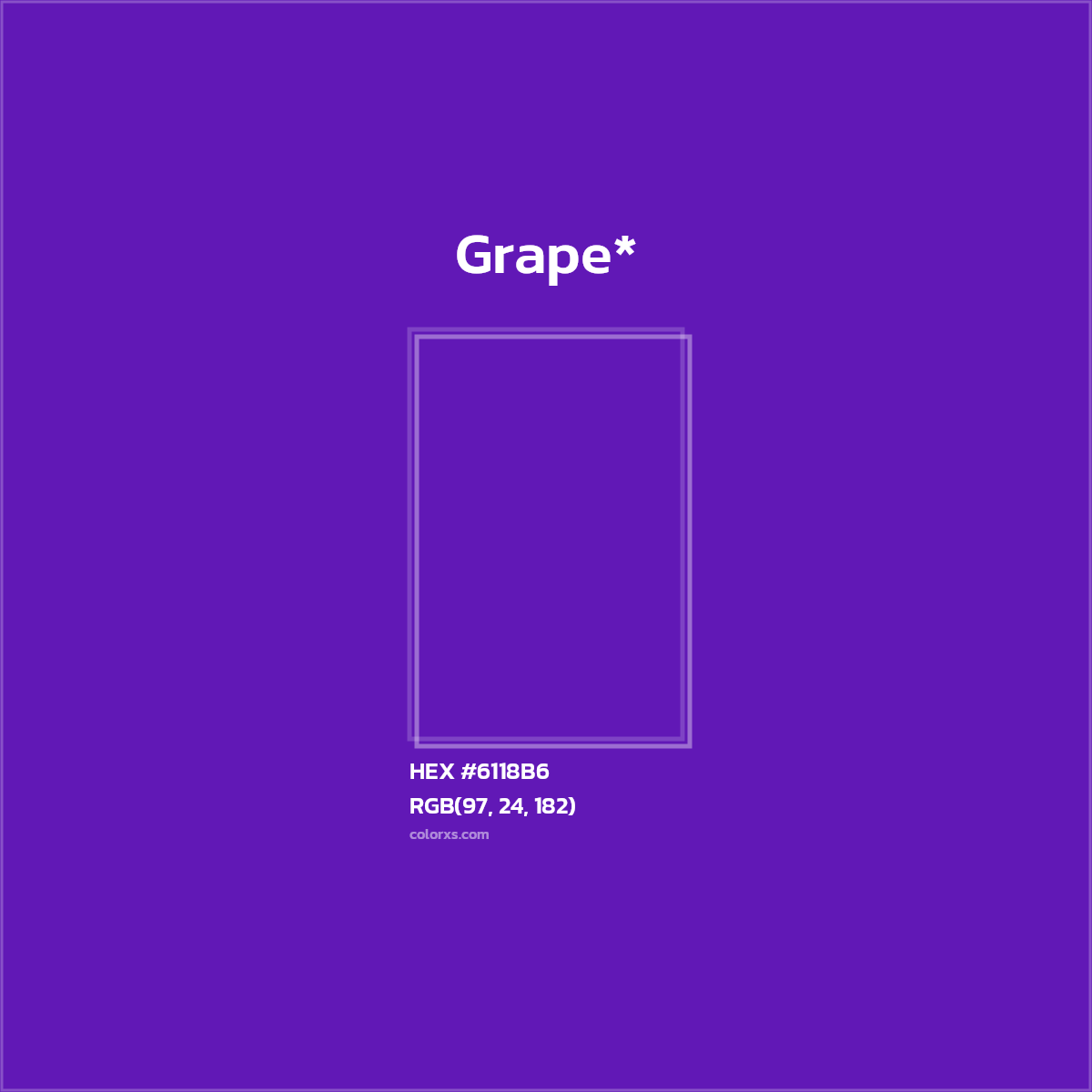 HEX #6118B6 Color Name, Color Code, Palettes, Similar Paints, Images