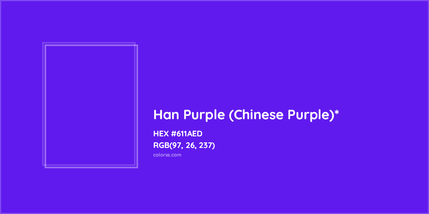 HEX #611AED Color Name, Color Code, Palettes, Similar Paints, Images