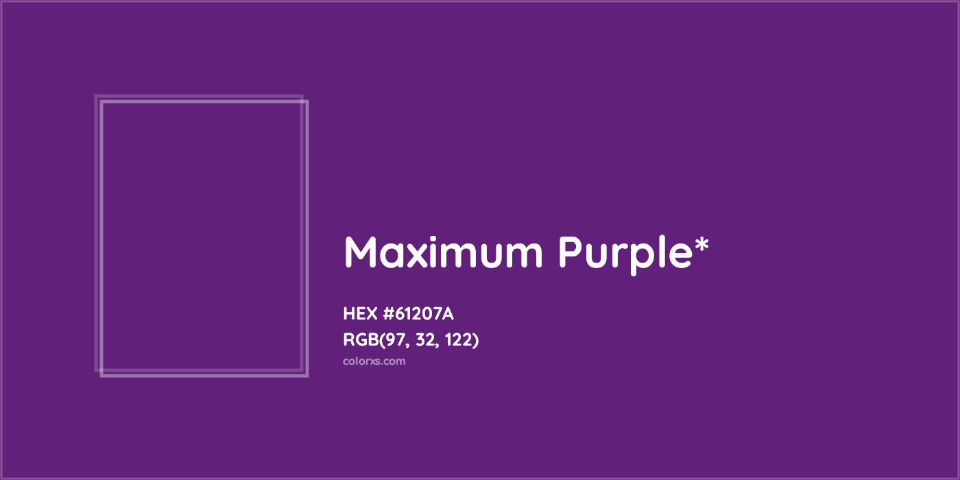 HEX #61207A Color Name, Color Code, Palettes, Similar Paints, Images