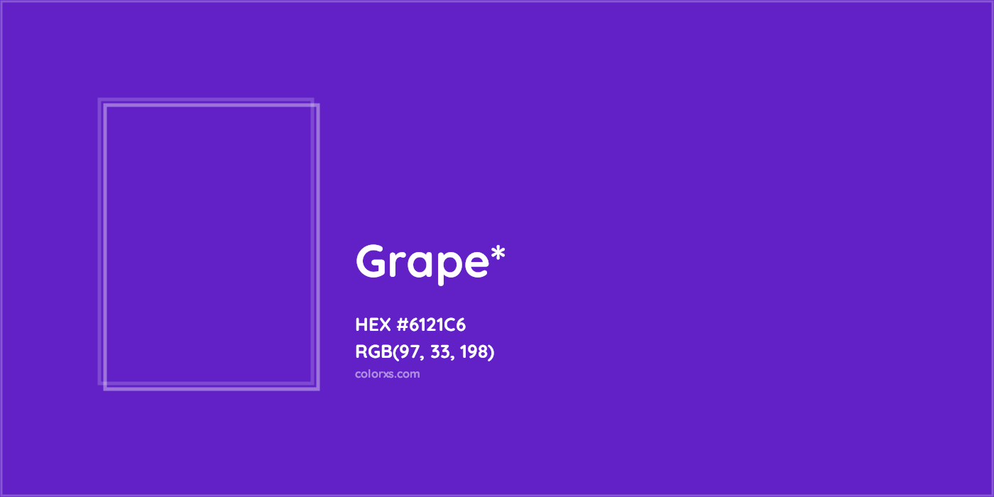 HEX #6121C6 Color Name, Color Code, Palettes, Similar Paints, Images