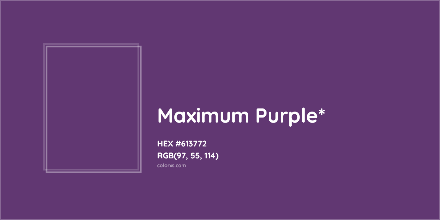 HEX #613772 Color Name, Color Code, Palettes, Similar Paints, Images