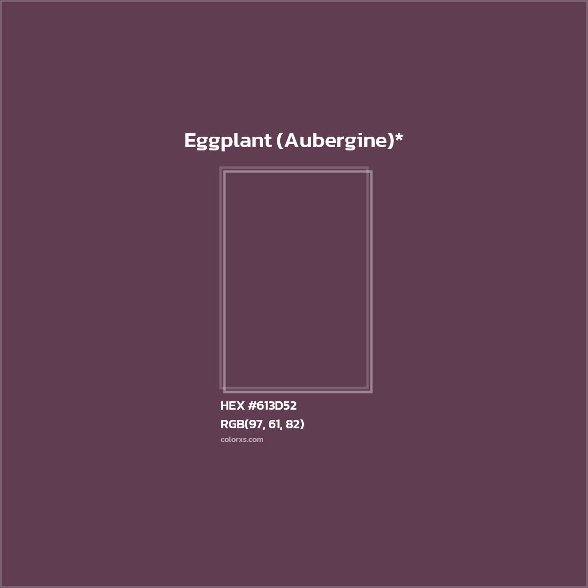 HEX #613D52 Color Name, Color Code, Palettes, Similar Paints, Images