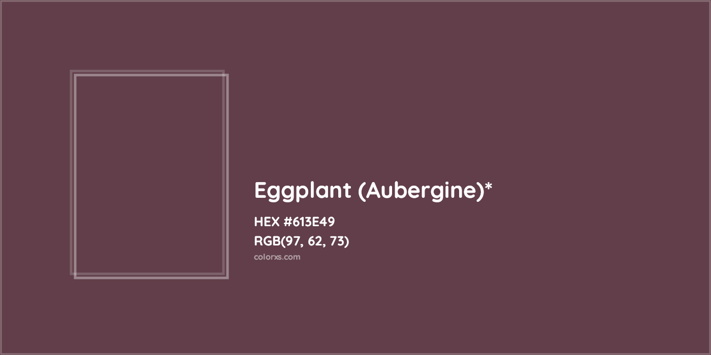 HEX #613E49 Color Name, Color Code, Palettes, Similar Paints, Images