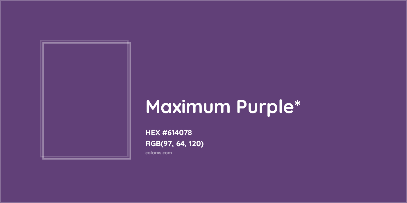 HEX #614078 Color Name, Color Code, Palettes, Similar Paints, Images
