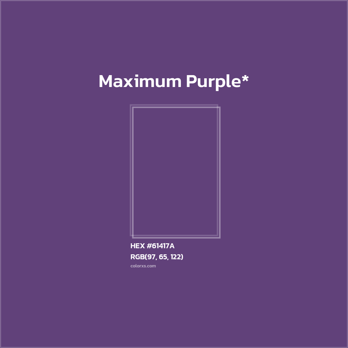 HEX #61417A Color Name, Color Code, Palettes, Similar Paints, Images