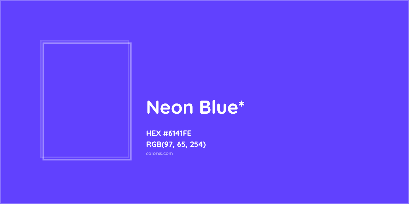 HEX #6141FE Color Name, Color Code, Palettes, Similar Paints, Images