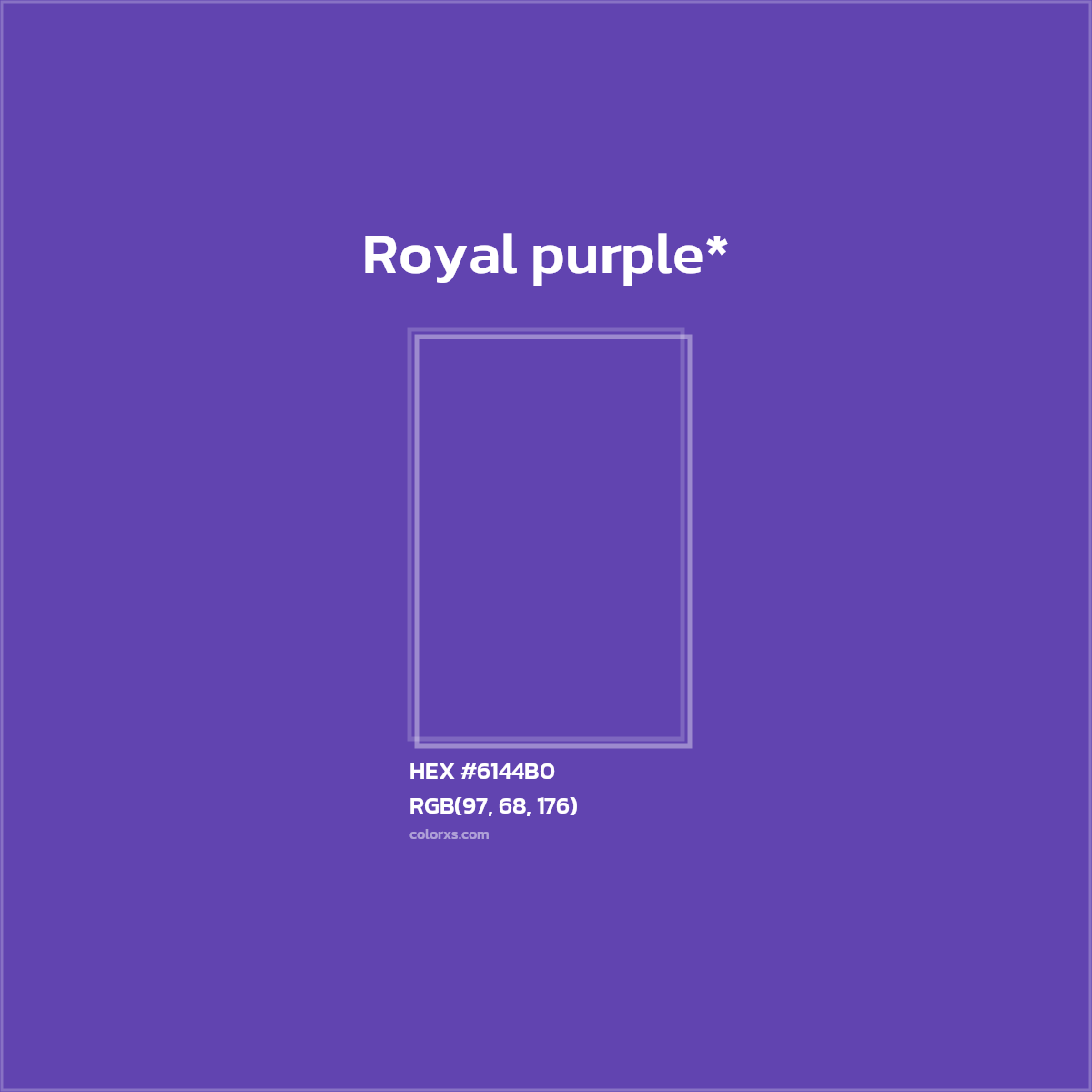 HEX #6144B0 Color Name, Color Code, Palettes, Similar Paints, Images
