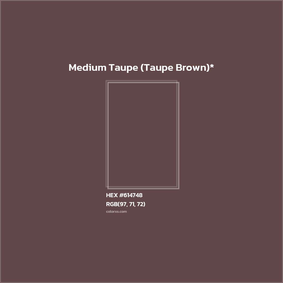 HEX #614748 Color Name, Color Code, Palettes, Similar Paints, Images