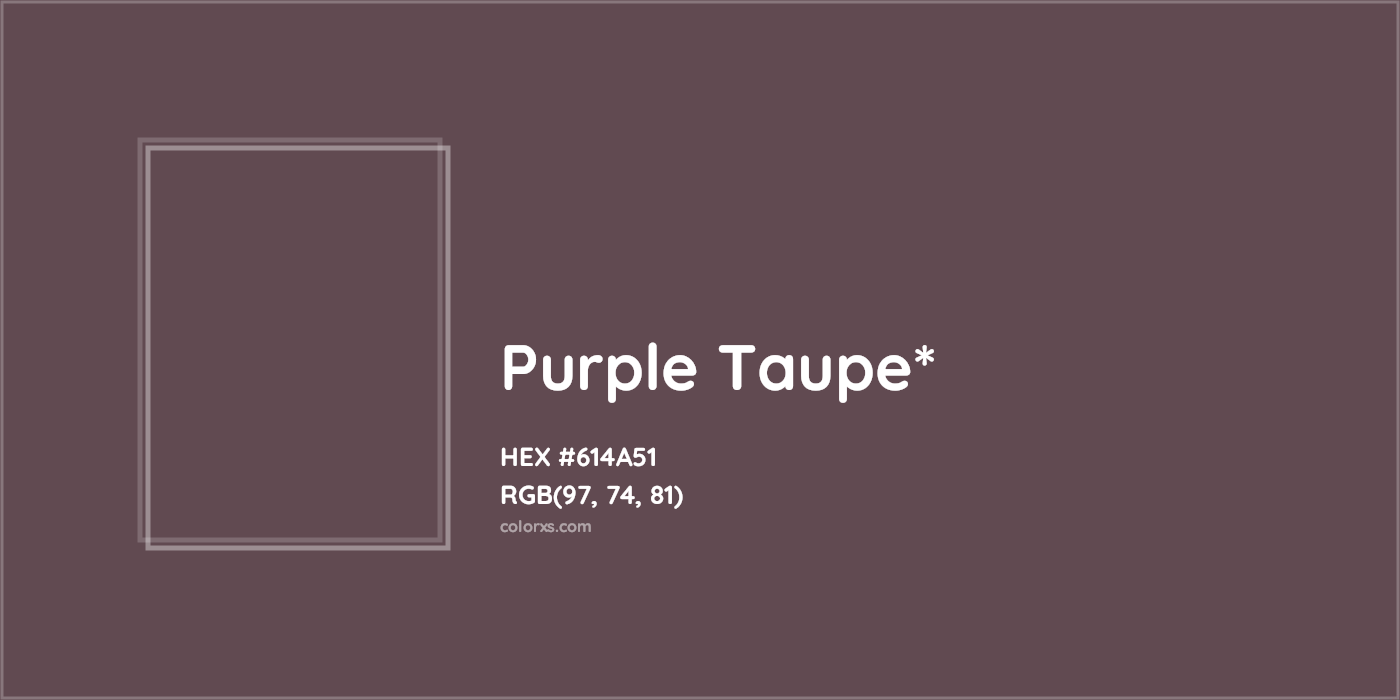 HEX #614A51 Color Name, Color Code, Palettes, Similar Paints, Images