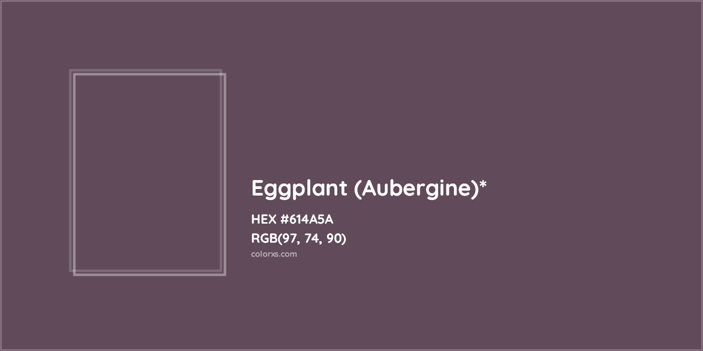 HEX #614A5A Color Name, Color Code, Palettes, Similar Paints, Images