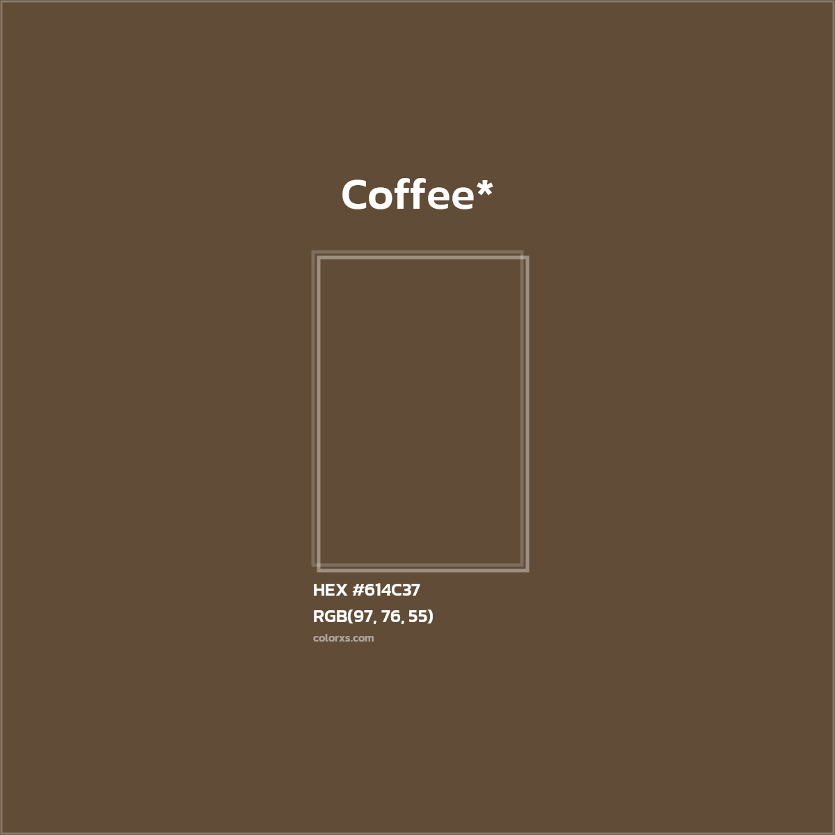 HEX #614C37 Color Name, Color Code, Palettes, Similar Paints, Images