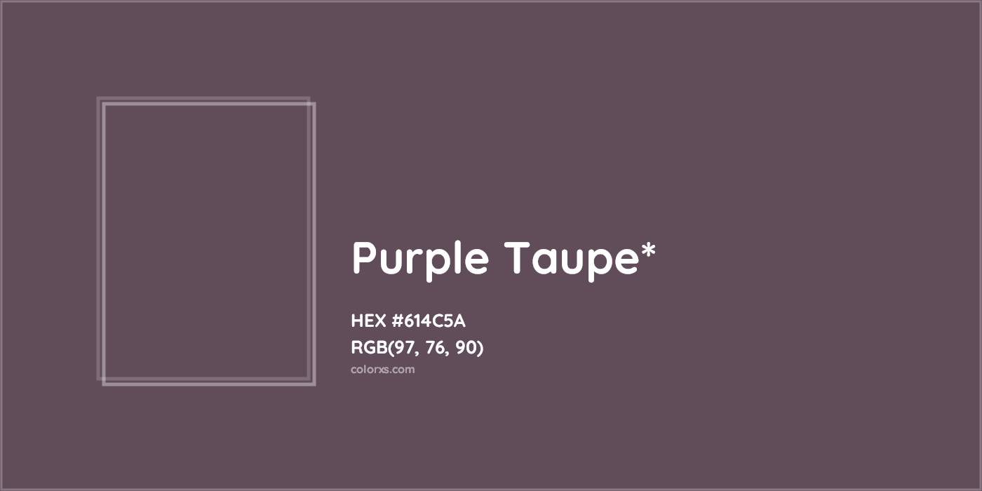 HEX #614C5A Color Name, Color Code, Palettes, Similar Paints, Images