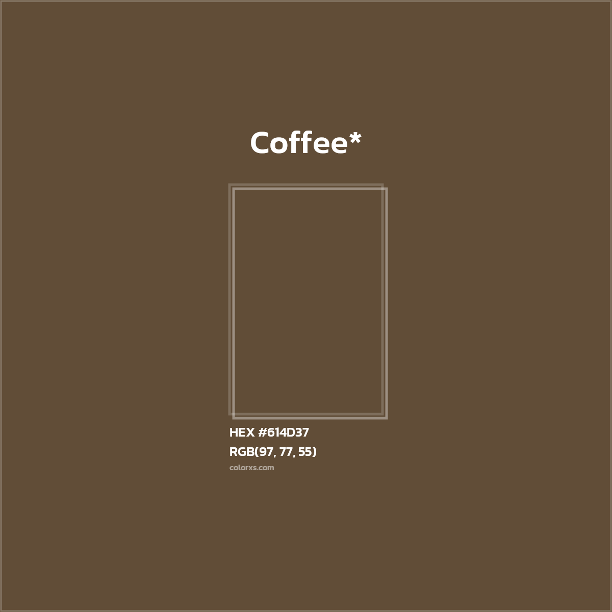 HEX #614D37 Color Name, Color Code, Palettes, Similar Paints, Images
