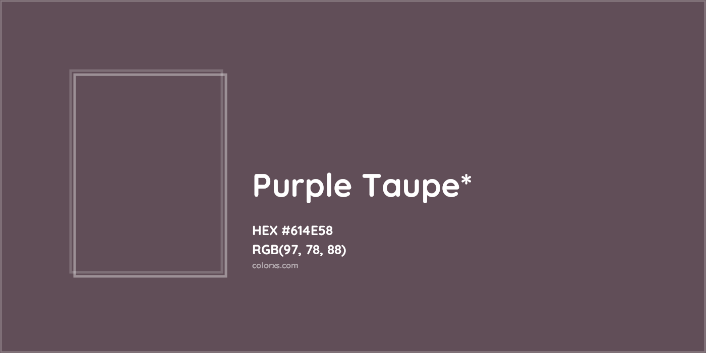HEX #614E58 Color Name, Color Code, Palettes, Similar Paints, Images