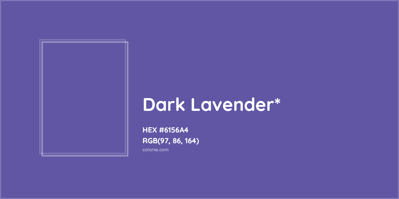 HEX #6156A4 Color Name, Color Code, Palettes, Similar Paints, Images