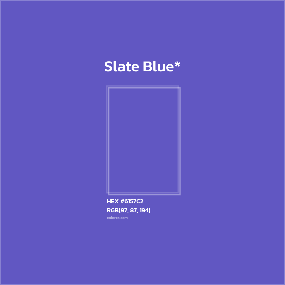 HEX #6157C2 Color Name, Color Code, Palettes, Similar Paints, Images