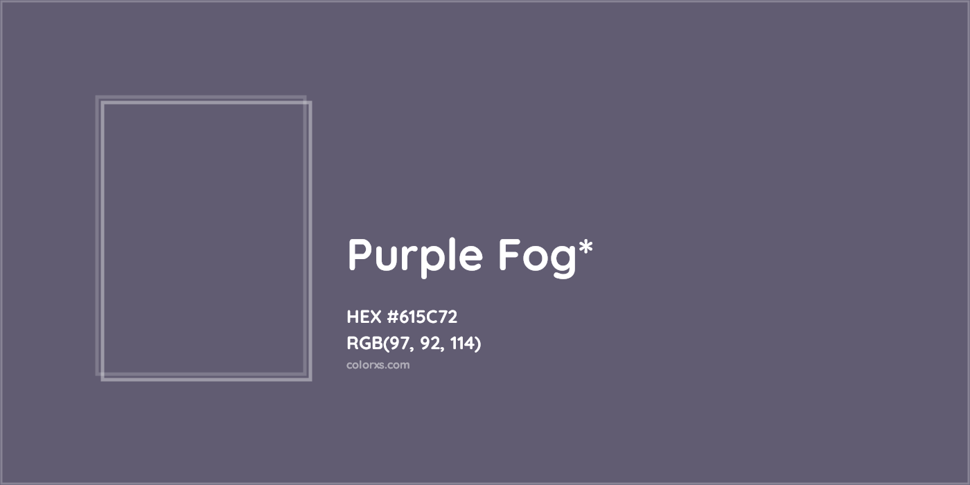HEX #615C72 Color Name, Color Code, Palettes, Similar Paints, Images