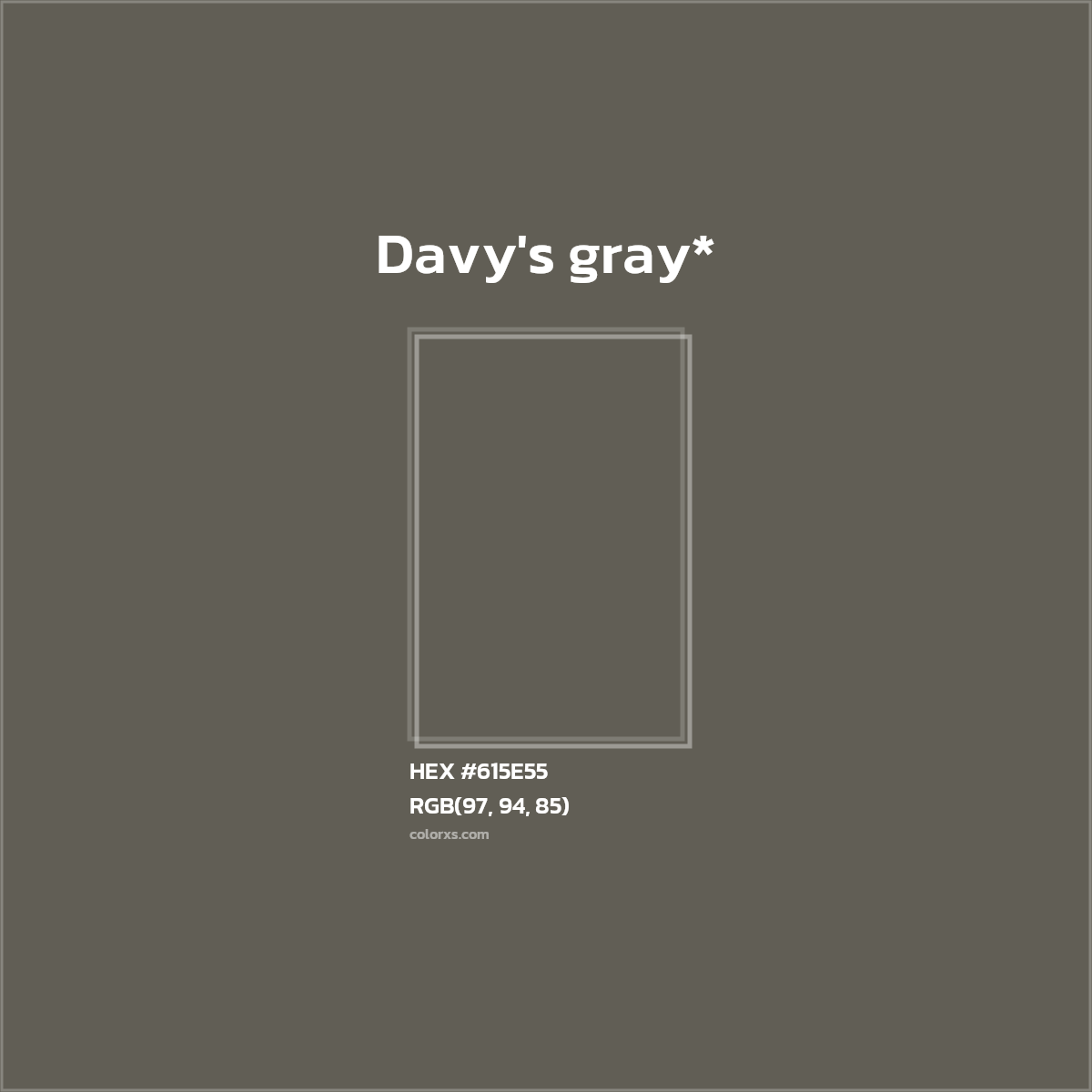 HEX #615E55 Color Name, Color Code, Palettes, Similar Paints, Images