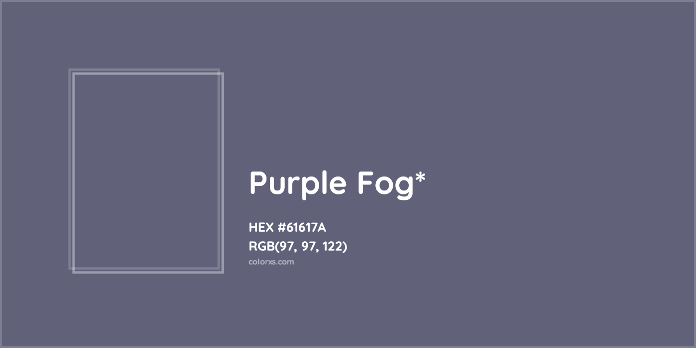 HEX #61617A Color Name, Color Code, Palettes, Similar Paints, Images