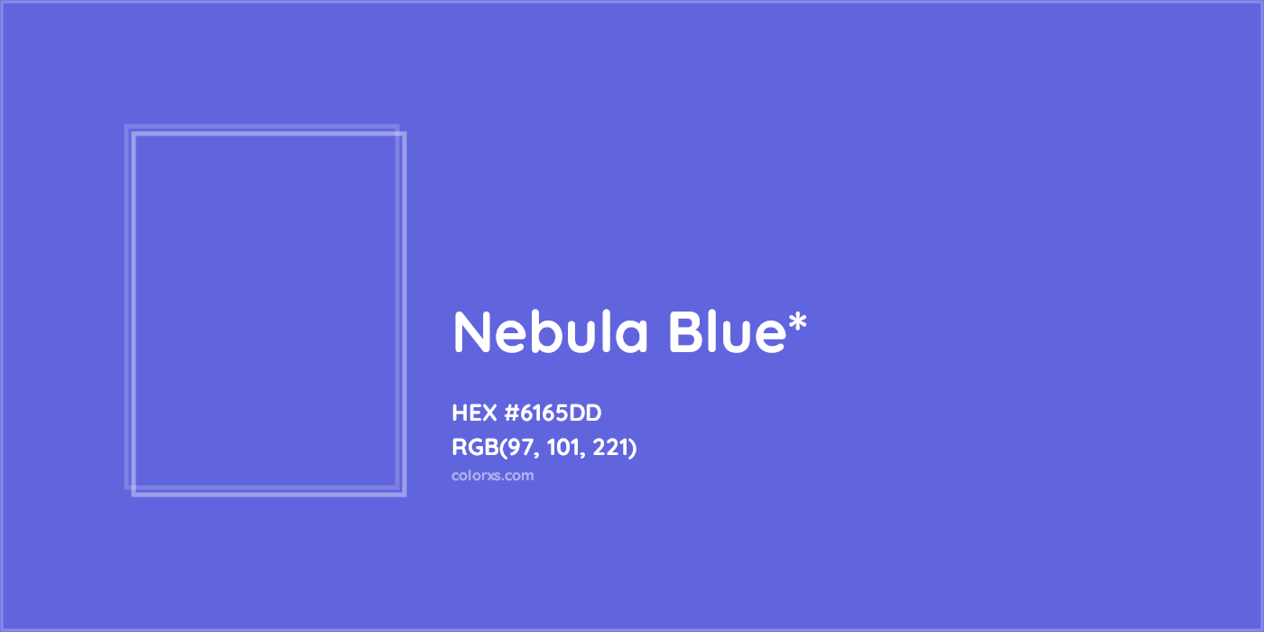 HEX #6165DD Color Name, Color Code, Palettes, Similar Paints, Images