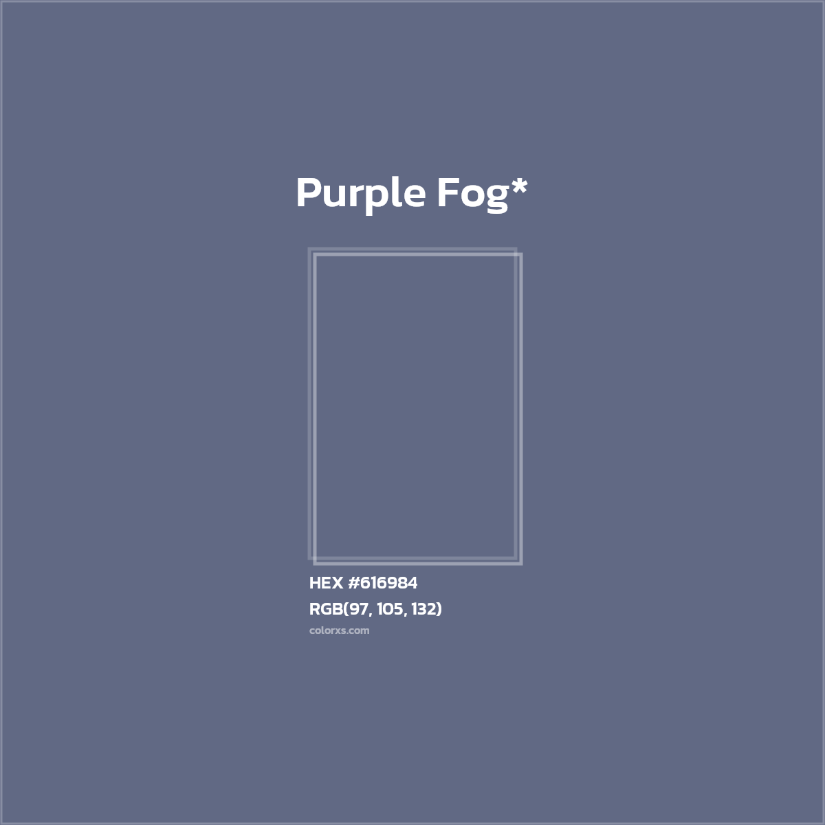 HEX #616984 Color Name, Color Code, Palettes, Similar Paints, Images