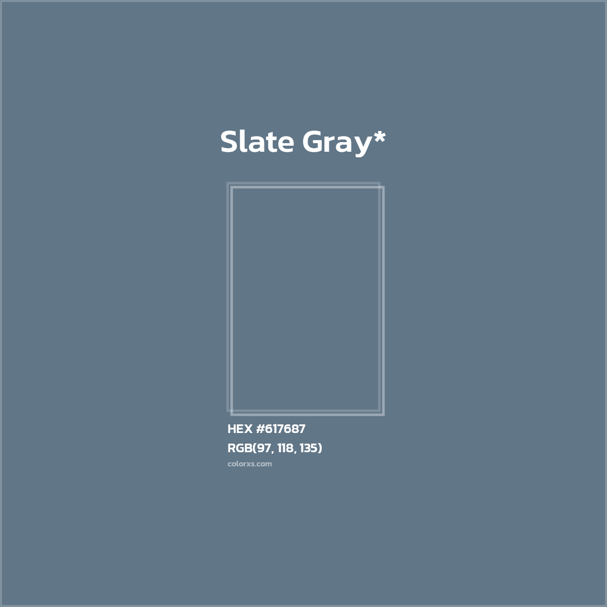 HEX #617687 Color Name, Color Code, Palettes, Similar Paints, Images