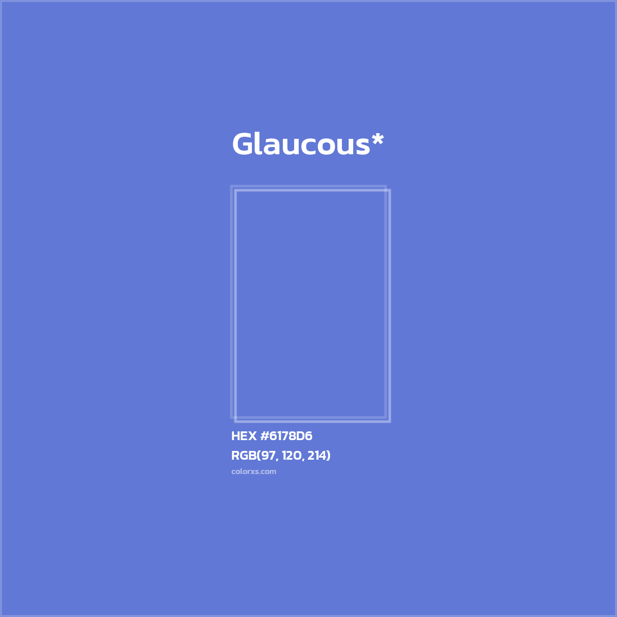 HEX #6178D6 Color Name, Color Code, Palettes, Similar Paints, Images