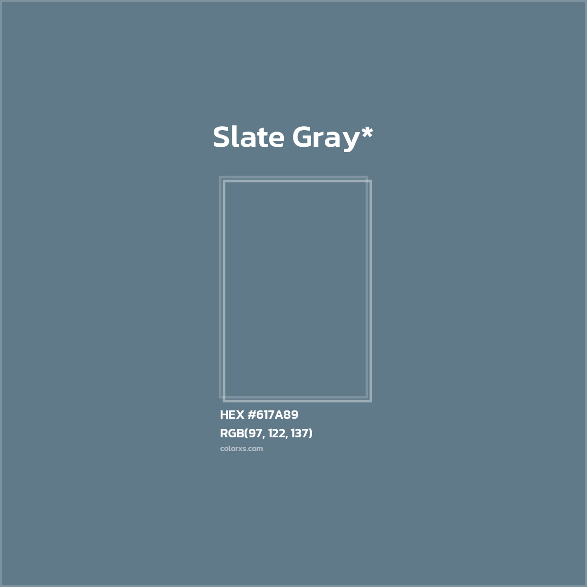 HEX #617A89 Color Name, Color Code, Palettes, Similar Paints, Images