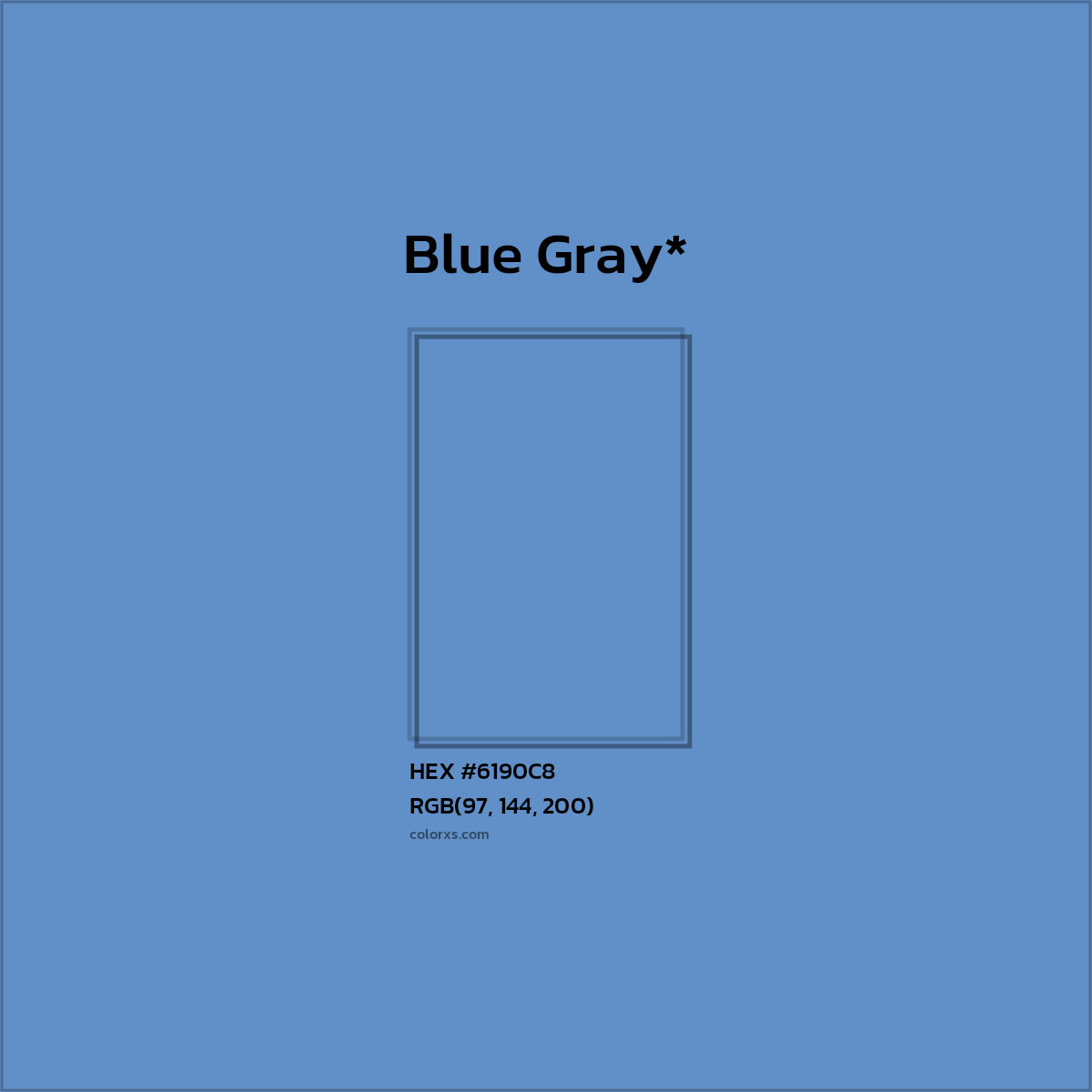 HEX #6190C8 Color Name, Color Code, Palettes, Similar Paints, Images