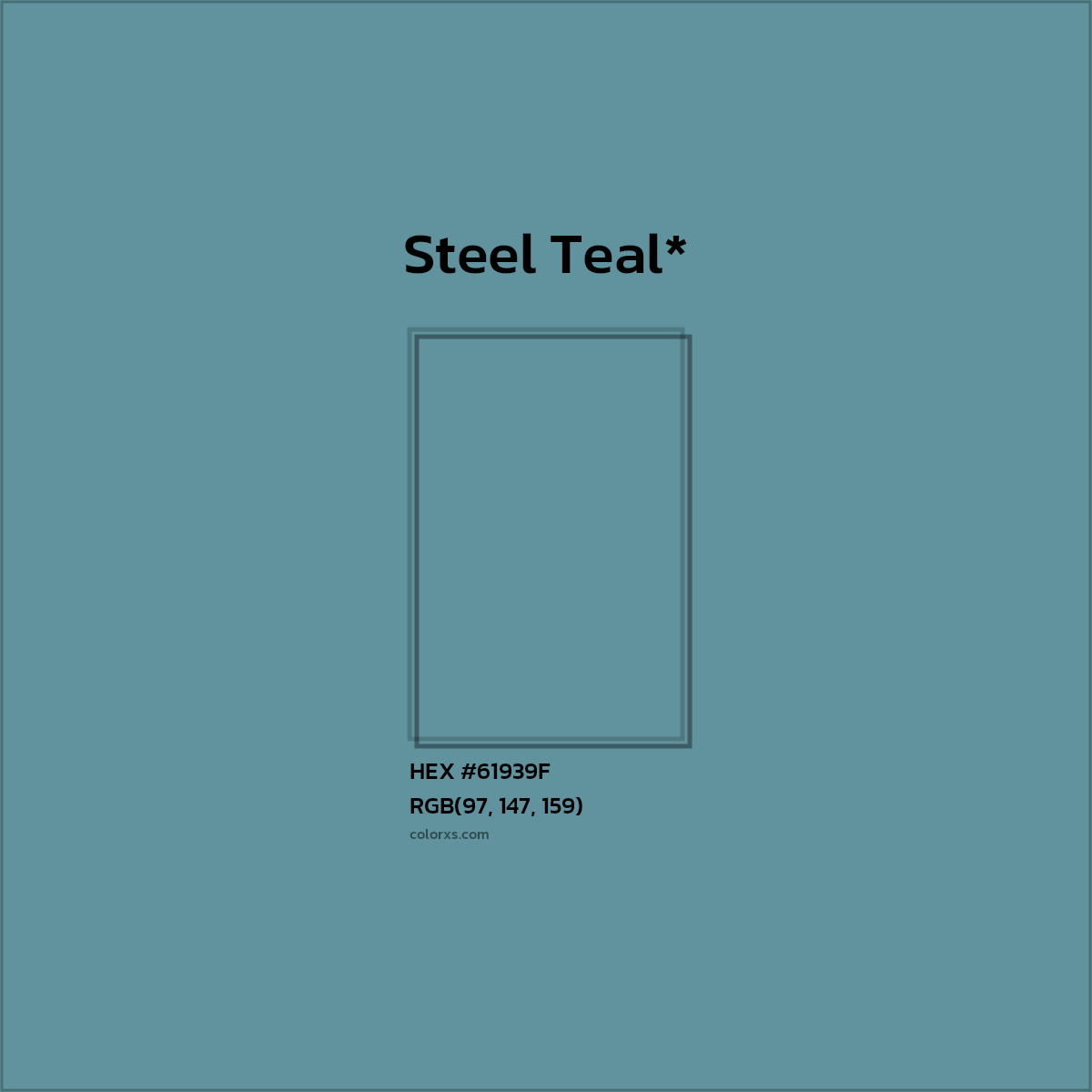 HEX #61939F Color Name, Color Code, Palettes, Similar Paints, Images