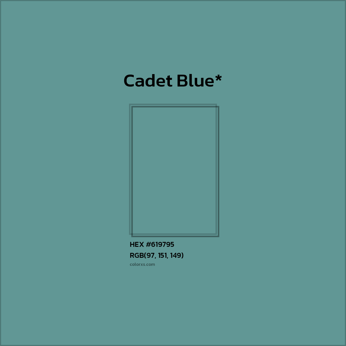 HEX #619795 Color Name, Color Code, Palettes, Similar Paints, Images