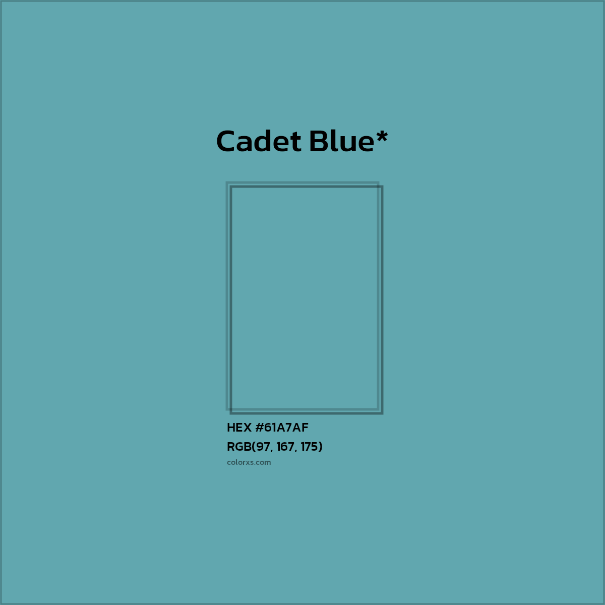 HEX #61A7AF Color Name, Color Code, Palettes, Similar Paints, Images