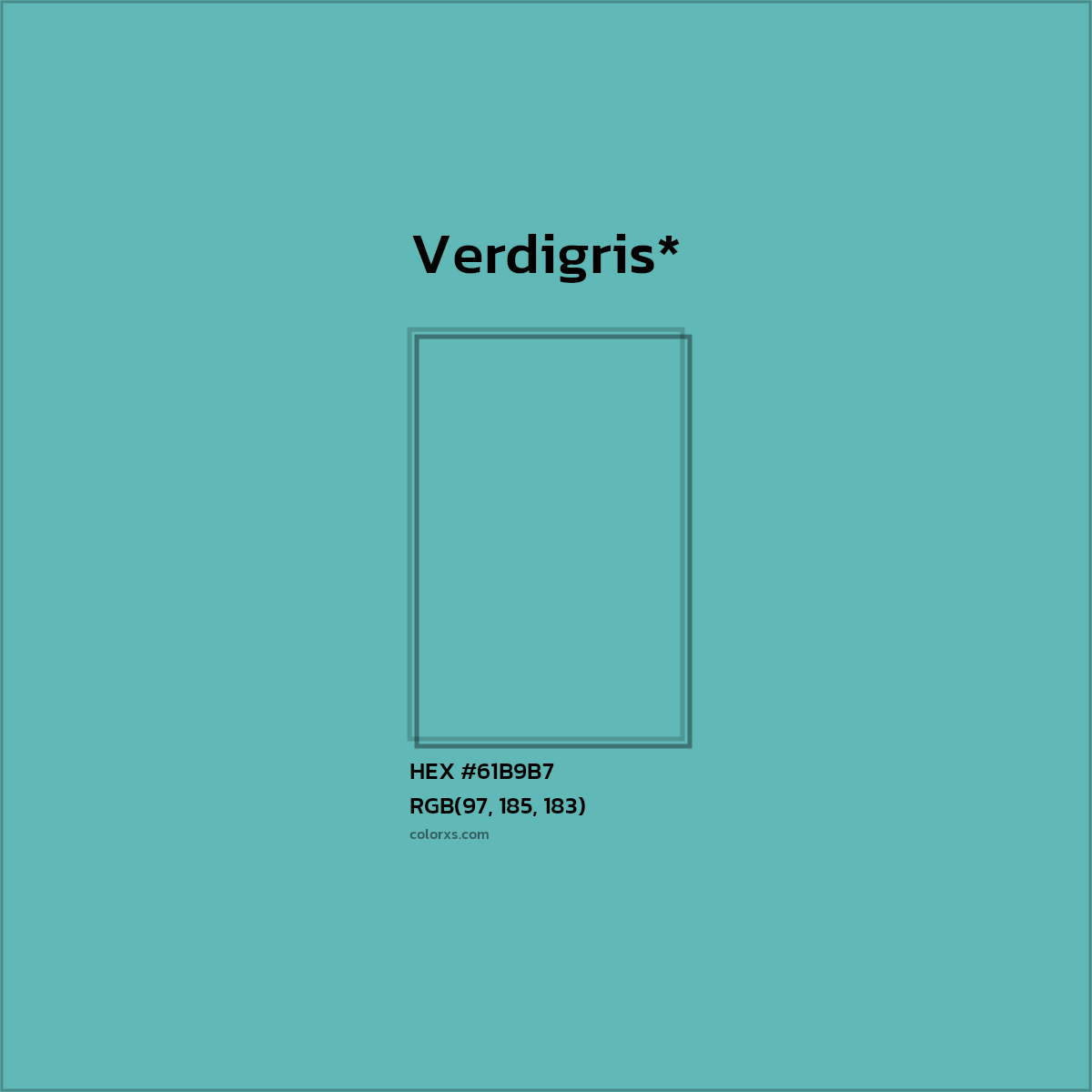 HEX #61B9B7 Color Name, Color Code, Palettes, Similar Paints, Images