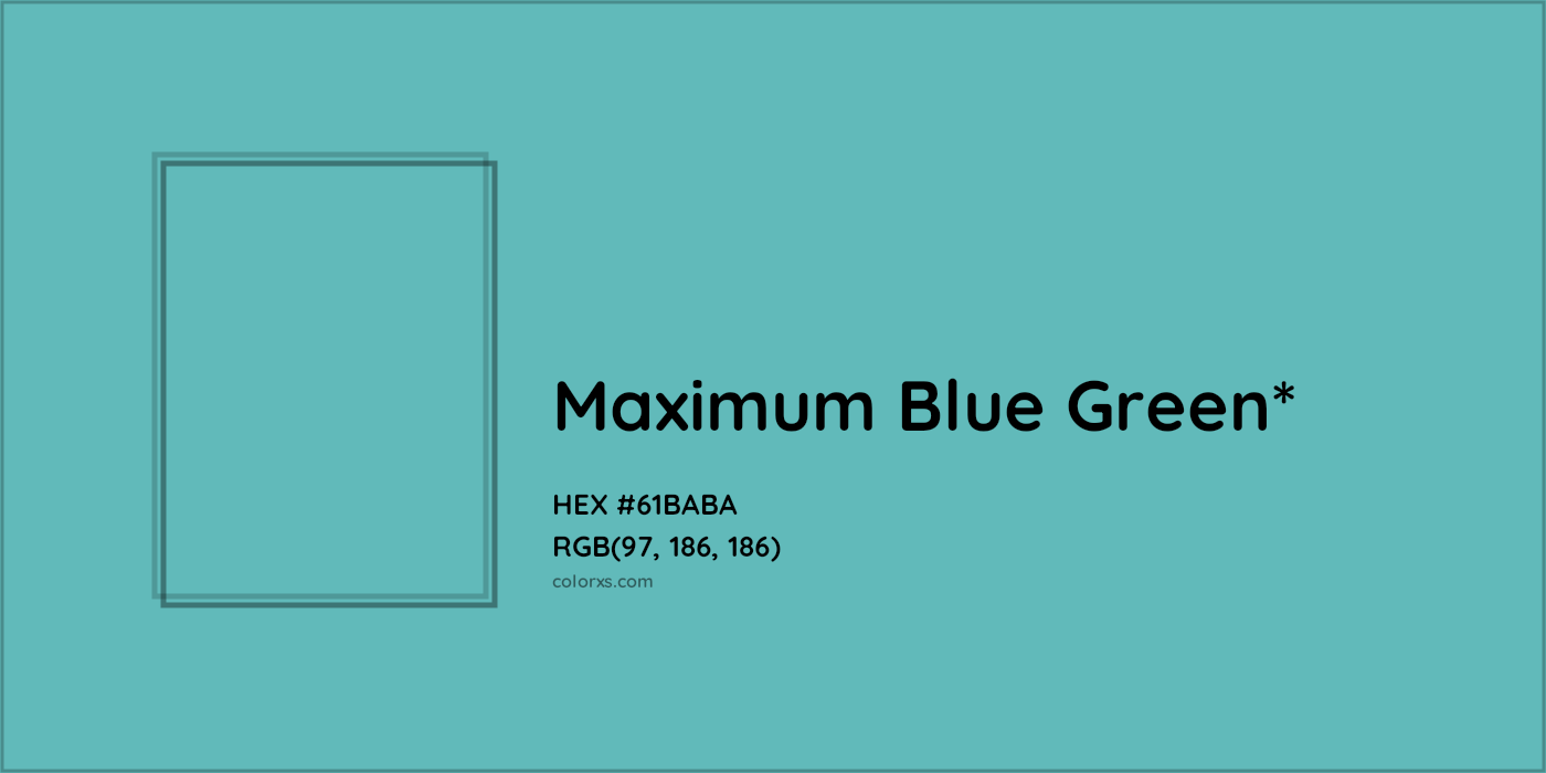 HEX #61BABA Color Name, Color Code, Palettes, Similar Paints, Images