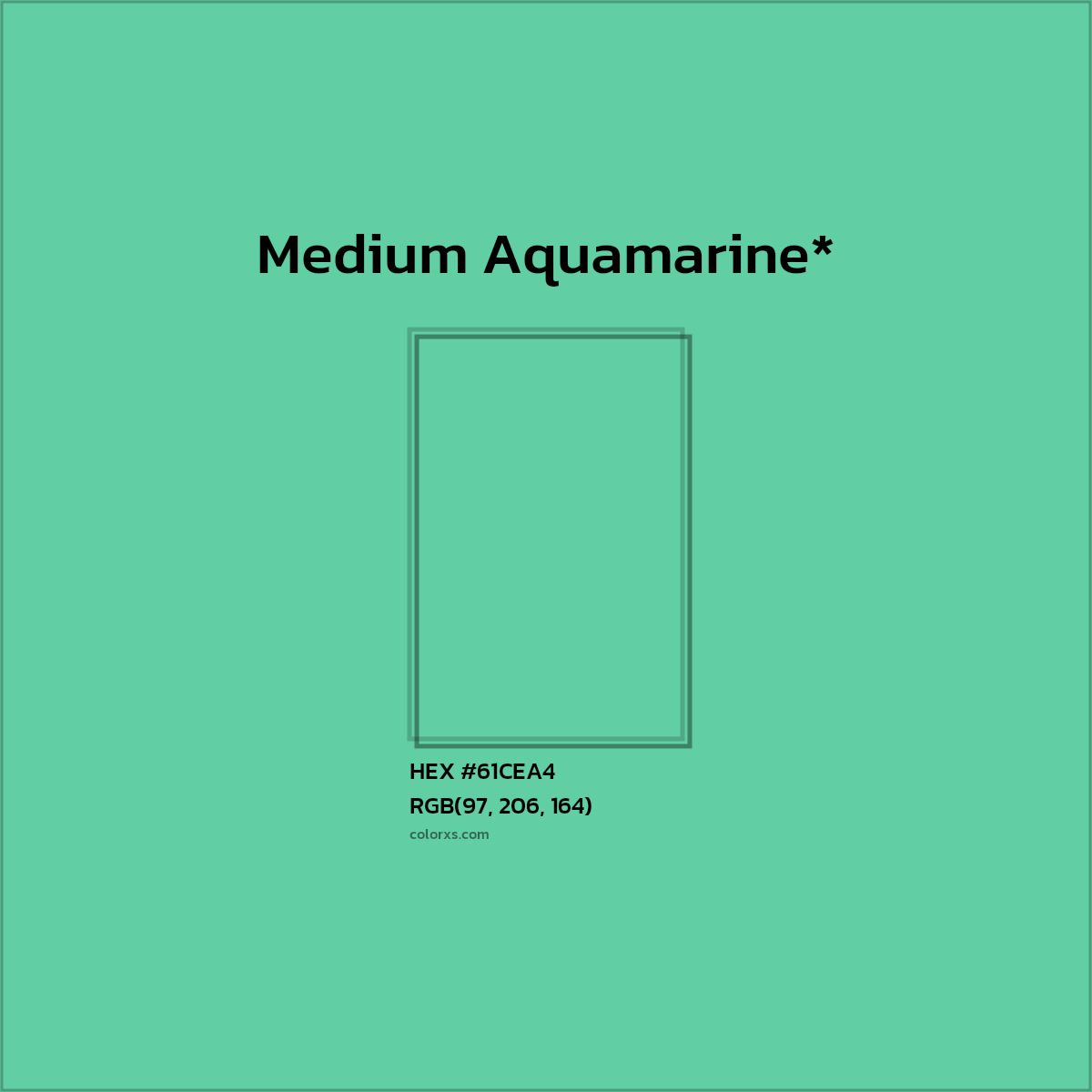 HEX #61CEA4 Color Name, Color Code, Palettes, Similar Paints, Images