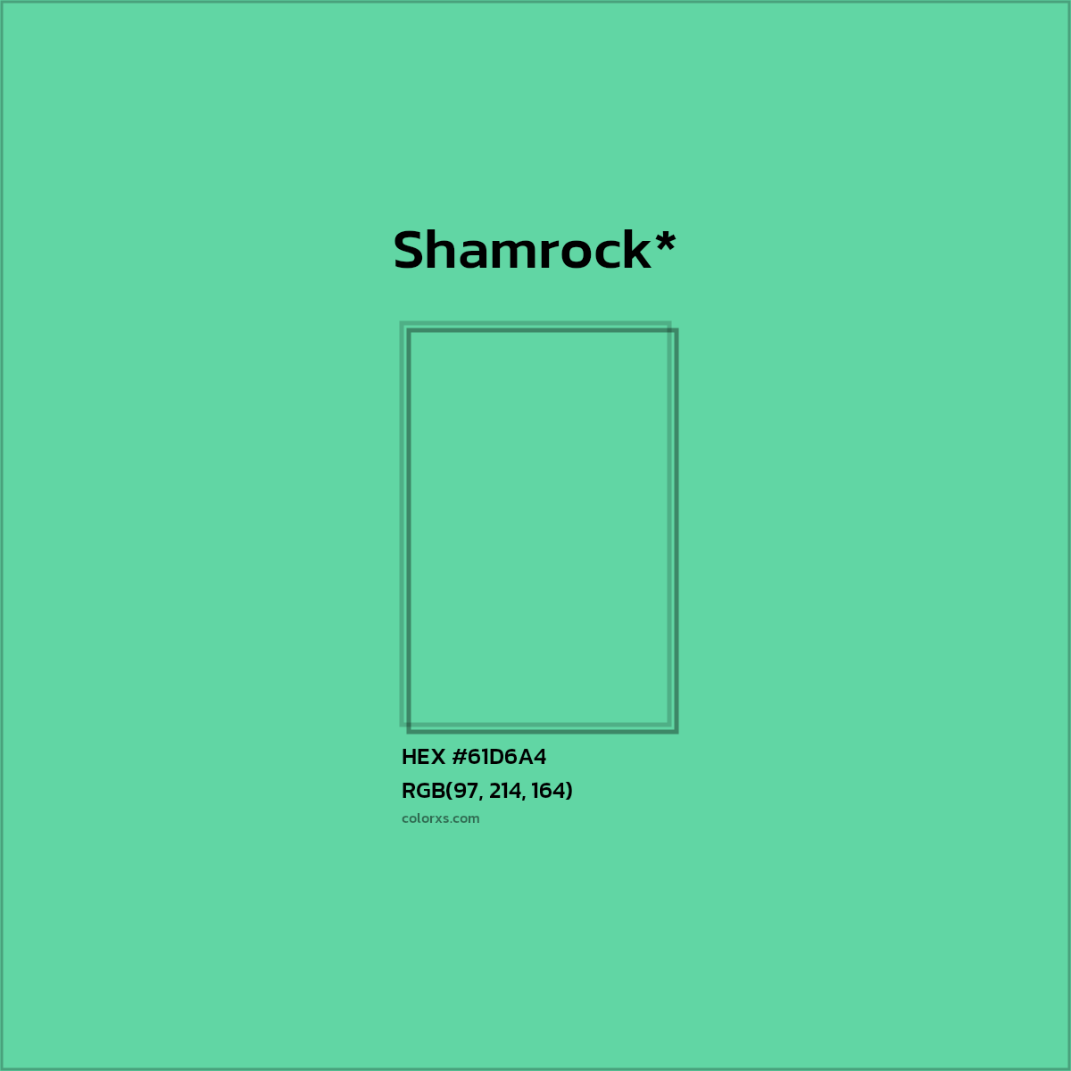 HEX #61D6A4 Color Name, Color Code, Palettes, Similar Paints, Images