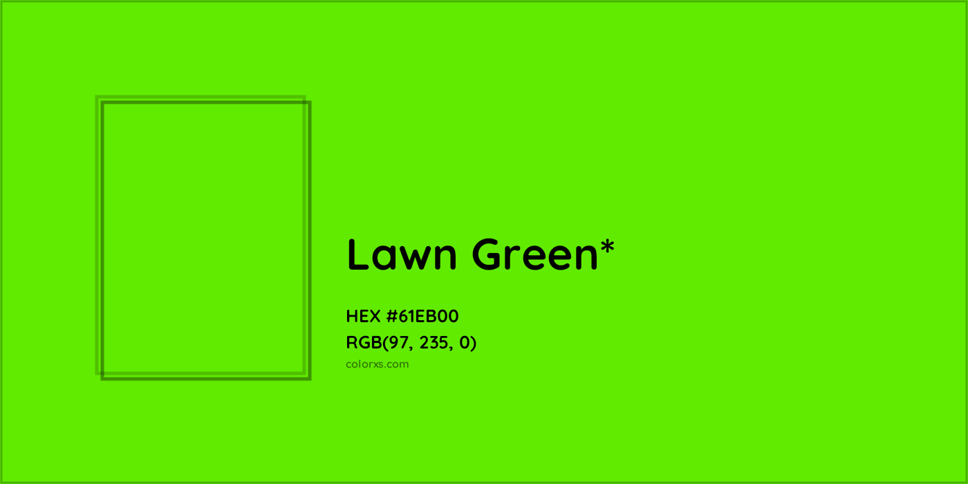 HEX #61EB00 Color Name, Color Code, Palettes, Similar Paints, Images