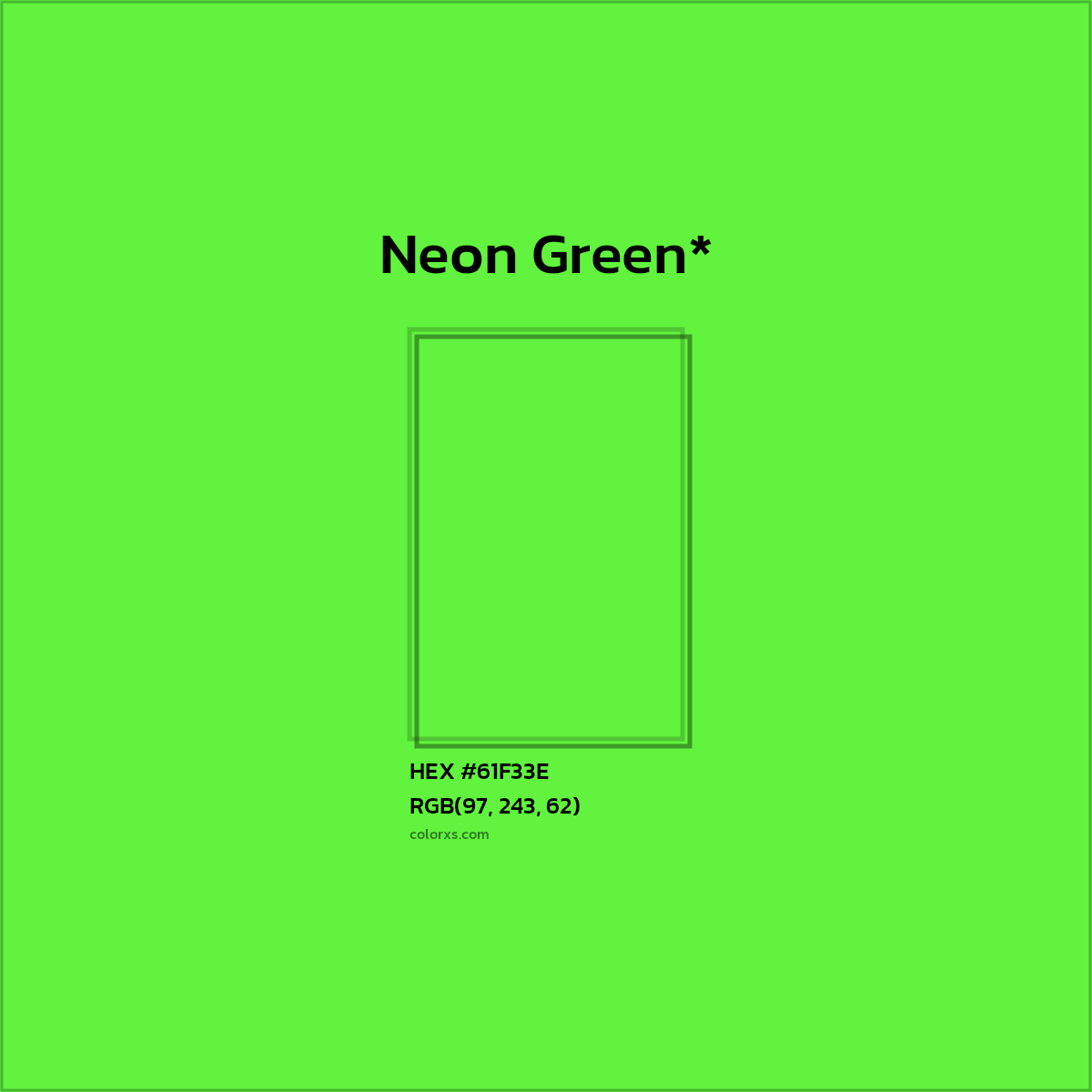 HEX #61F33E Color Name, Color Code, Palettes, Similar Paints, Images
